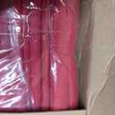 6-Pack Red Round Tablecloths, 132 Inches, Stain-Resistant Polyester for 6-8 Ft Round Tables - Washable Table Covers for Weddings, Banquets, Birthday Parties, Events