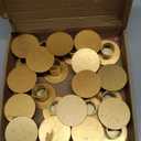 24 Pcs Taper Candle Holders Bulk for Pillar Candles Metal Taper Candlesticks Holders Centerpieces Short Candle Stick Holder Decor for Table Centerpieces Wedding Decor Dinner Party(Gold)
