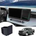 TOPINSTALL Hidden Screen Drawer Organizer Compatible with 2022-2024 Ford Maverick Accessories, Multimedia Display Right Side Panel Storage Box Truck Dash Cubby Insert ABS Plastic
