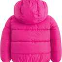 BFUSTYLE Toddler Winter Coats Hooded Infants Fleece Jacket Thickened Jacket for Baby Girls Boys 1-5T (Fleece-hot Pink)