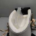 Dog Car Seat for Small Dogs Adjustable Portable Center Console Dog Car Seat Removable Cat Booster Cars Seats - Safety Belt with Cushion Anti-Collapse for Puppy Kitten Up to 15 Lb