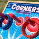 Corners Championship: Ring Toss Reinvented - Yard & Party Game, Wooden Peg Board, Competition Scoring Game, Indoor & Outdoor, Family & Friends Ages 6+