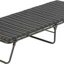 Coleman ComfortSmart Big & Tall Cot with Mattress Pad, Folding Steel Camp Bed with Plush Pad for Comfortable Sleeping, Great for Camping, Lounging, Elevated Sleeping, Guests, & More