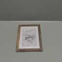 Califortree 5x7 Picture Frame - Can Display Photo 4x6 with Mat, Wood Frame with Shatterproof Plexiglass, Horizontal and Vertical Display for Wall and Tabletop, Rustic Brown