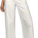 Sidefeel Women's Wide Leg Jeans High Waisted Stretchy Baggy Front Seam Denim Pants, 6
