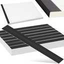 Estune 500 Pcs Blueprint Binding Strips Bulk, 3" X 30", Black | Blank Binding Strips for Blueprint Construction Paper Poster Plans Drawings Arts