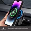 Sliding Camera Cover for iPhone 13 Pro Max Compatible with Magsafe Cell Phone Case Slim Shockproof & Military Grade Protective Scratch Resistant Phone & Screen Cover for iPhone 13 Pro Max - Black