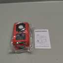 220W Azocek Power Inverter Compatible with Milwaukee 18V Battery, DC 18V to AC 110V Portable Power Station with 1 AC Outlet, 2 USB Ports & 1 Type-C Fast Charging, 400LM LED Work Light (Red)