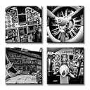 pack of 4 airplane pilot, frames