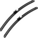 EMITHSUN 26"+19" Sprayer Wiper Blades Automotive Front Windshield Wipers Replacement for Volvo XC60 2018-2022,Not Heated Easy DIY Install (Set of 2)