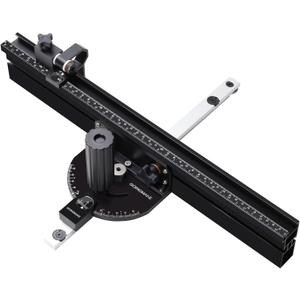 GOINGMAKE Portable Table Saw Miter Gauge with 18 Inch Fence and Multifunction Flip Stop and Positive Angle Stops, Miter Gauge for Table Saw Accessories, for Woodworking Cuts, Fits 3/4"x3/8" Slot