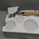 Fiqevs Upgrade Dimmable Floor Lamp, 3 Globe Mid Century Gold Modern Floor Lamps for Living Room with Orb Frosted Glass Shade and 3 LED Bulbs, Standing Tall Lamp for Bedrooms, Office - Antique Brass