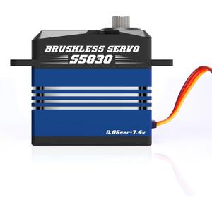 CYS 32KG RC Servo, Waterproof Brushless Servo, All Metal Digital Steering Gear, High Stall Torque RC Motor, Stainless Steel Gear, Full Aluminum Case, Anti-Burn, Anti-Shake