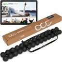 SPINEFITTER by SISSEL | Massage Device for Back & Balance | Back Trainer Relieves Tension & Blockages | Ideal for Pilates and Yoga | for Relaxation of The Spine | for Home & Professional (Black)