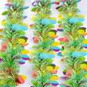 66 Feet Easter Tinsel Garlands, Colorful Egg Shiny Hanging Metallic Glitter Spring Garland for Easter Party Door Tree Garland Decorations(2Pcs)