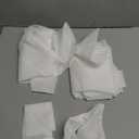 Rose Home Fashion Voile French Door Curtains Set of 2 Panels, Sidelight Curtains for Front Door with Tieback, Privacy Sheer Doorway Light Filtering Panels, White, W40 x L72