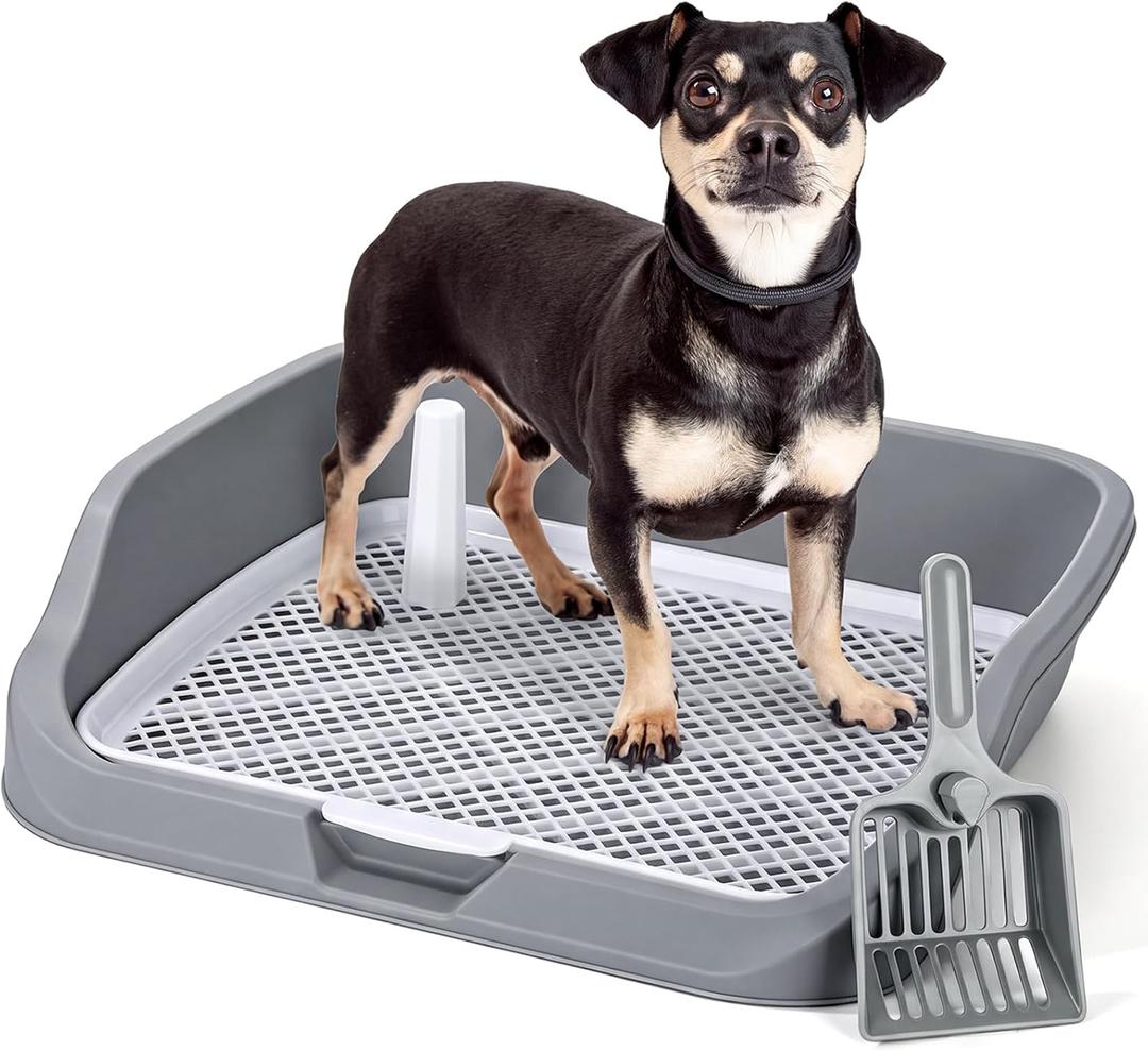 Mifoci Dog Pee Pad Holder Tray with High Sides Puppy Potty Tray, Large