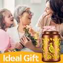 Red Bird Solar Lanterns Outdoor Waterproof Garden Decor Birthday Gifts for Women Mom Grandma Hanging Lights Metal Decoration Outside for Yard, Patio,Backyard,Porch