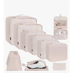 BAGAIL8 Set Packing Cubes Various Sizes Packing Organizer for Travel Accessories Luggage Carry On Suitcase 3 Sustainability Features, Cre