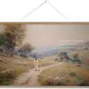 InSimSea 36x54 Extra Large Canvas Scroll Wall Art, Jesus with Sheep Bible Verse Religious Decor, Inspirational Christian Oil Painting for Living Room, Prayer Room, Church