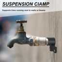 50 Pack 1/2 Inch Suspension Pipe Clamp Pex Clamps Conduit Clamp with Screws for Pex Copper CPVC Tubing Supports Butterfly Style