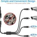 SHNITPWR Universal Power Supply Adjustable 3.5V~24V 3A 72W Variable 3.5V 5V 9V 12V 18V 20V 24V AC/DC Adapter, 100V-240V AC to DC Converter with 16 Tips,4-Way Power Splitter Cable,Polarity Converter