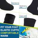 Josnown Thermal Wool Socks Mens 5 Pairs Thick Warm Winter Soft Cozy Hiking Boot Socks for Cold Weather, Size 7-12