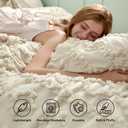 Bedsure Tufted Boho Comforter Set Twin Size - Beige Boho Bed Set, GentleSoft 2 Pieces Farmhouse-Style Embroidery Bedding, Gifts for Woman, Soft Jacquard Twin Comforter for All Seasons