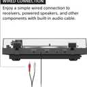 Sony PS-LX3BT Wireless Bluetooth Turntable (2026 Model) : Fully Automatic Belt Drive Vinyl Record Player with Built-in Phono EQ, Black
