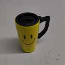 Spoontiques SMILEY FACE TRAVEL MUG, 18 ounces