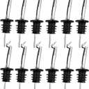 12 Pack Oil Pourers with Flip Top, Olive Oil Dispenser Spout, Speed Pour Spouts for 3/4" Bottle Mouth