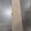 38x80 Inch Glass Sliding Barn Door Slab and 6.6ft Hardware Kit Included, 5 Frosted Glass, LVL Wood Panel Covered with White Water-Proof Scratch-Proof PVC Surface, Simple DIY Assembly