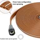 LINEX Sprinkler Soaker Hose 50 ft for Garden, Watering Hose with Holes, High-Efficiency Sprinklers System for Lawn and Garden with Staples
