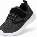 Toddler Sneakers Wide Toe Box Barefoot Shoes for Boys & Girls, Breathable Mesh, Lightweight Non-Slip Walking & Running Shoes (Gray) Size: 8