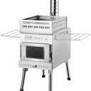 WillowyBe Outdoor Sauna Hot Tent Stove, Rocket Stove Heater, Portable Camping Wood Stove for Dry Sauna, Cooking for Husband and Friends
