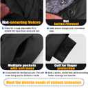 GEMYSE Kids Winter Jacket Waterproof Boys Girls Ski Jacket with Hood Windproof Warm Fall and Winter Outerwear (Black, M)