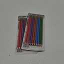 TICONDEROGA Pencils, Wood-Cased Graphite, #2 HB Soft, Pre-Sharpened, Assorted Color Barrels, Black Lead, 10-Pack (13932), 2PCS