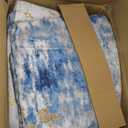 RELEANY Washable Area Rugs 10'x14' Non-Slip Modern Abstract Soft for Living Room Entryway Bedroom Nursery, Print Pattern, Grey Blue Gold/Golden