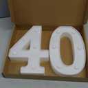 40th Birthday Decorations Woman Man,Marquee Numbers for 40th Wedding Anniversary Decorations,Light up Numbers 40 Sign for Party Backdrop Wall Decor,40 Birthday Centerpieces Table Decoration