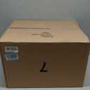 Amazon Basics Large Cat Litter Box with High Sides, Top Entry, Odor Control, Includes Scoop, 20.5 x 14.75 x 14.38 inches, Grey