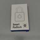 Pothunder Fingerprint Padlock, Smart Padlock, Locker Lock, Combination Lock, Fingerprint Lock with APP Unlock, USB Rechargeable, Suitable for Gym Locker, Door, Locker (Gold)