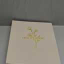 Lanpn Wedding Photo Album 4x6 1000 Pocket Photos Slip in, Linen Cover Large Capacity Newlywed Marriage Album Hold 1000 Horizontal Vertical Photos (Flower, Beige)