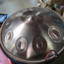 Handpan 22 Inches Drum Set, 440Hz 10 Notes Hand Drum Instrument, Premium Steel Hand Drum, Includes Carrying Case, Drumsticks, Spiral Wraps, Instruction Guide