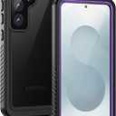 Lanhiem for Samsung Galaxy S25+ Plus Case, IP68 Waterproof Dustproof Case with Built-in Screen Protector, Rugged Full Body Shockproof Protective Cover for Galaxy S25 Plus 6.7 Inch, Purple