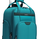 Personal Item 16-Inch Underseat Carry on Luggage With Wheels Lightweight Wheeled Underseater under seat bags for airplanes Upright 2 Wheel,Boy and Girl,Teal Green