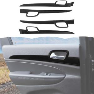 RT-TCZ Inner Door Handle Cover Trim Decor Interior Accessories for Jeep Grand Cherokee 2011-2020 (Matte Black)