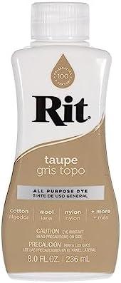 Rit Dye – 8 Oz. Liquid Fabric Dye for Clothing, Décor, and Crafts – Taupe (2 Pack)