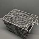 Whitmor Rattique Storage Baskets - Grey (3 Piece Set) 