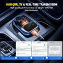 EZHAUS Wireless CarPlay Adapter, 2025 Upgraded Plug & Play Convert Wired to Wireless for iPhone, Low Latency Car Play Adapter Wired CarPlay to Wireless, Mini Car Play Dongle for iOS 10+(Black Gray)