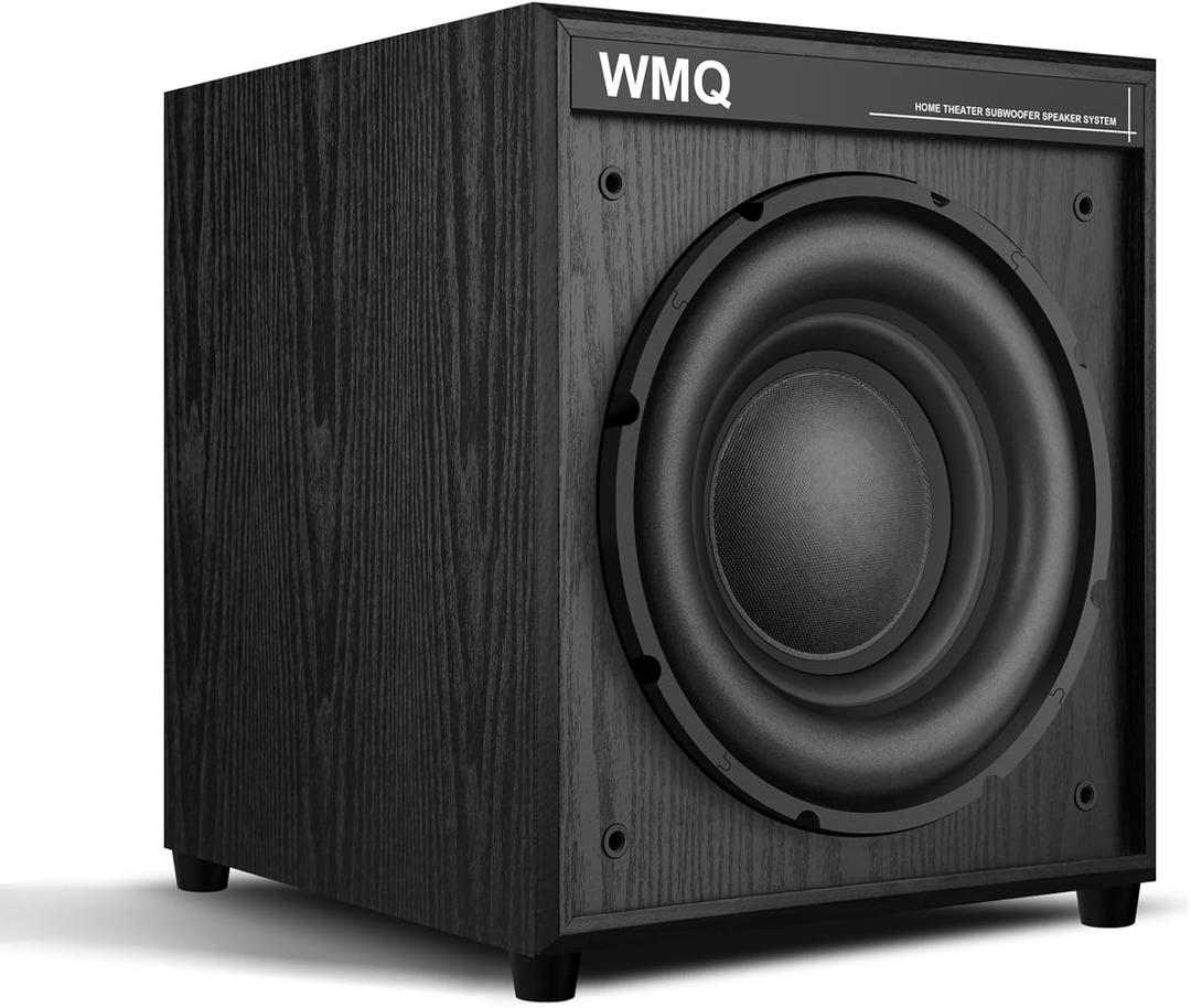10" Powered Home Subwoofer, 300W RMS, High-Fidelity Bass, MDF Enclosure with Heat Sink
